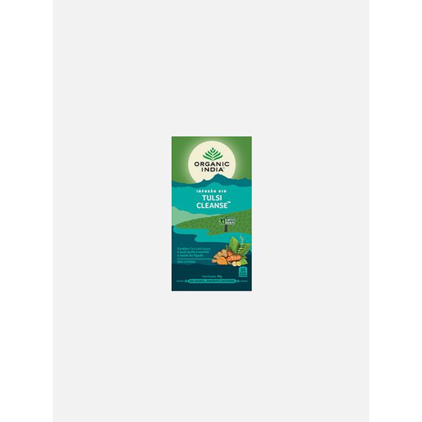 Organic India Infusão Bio Tulsi Cleanse 25 Saquetas