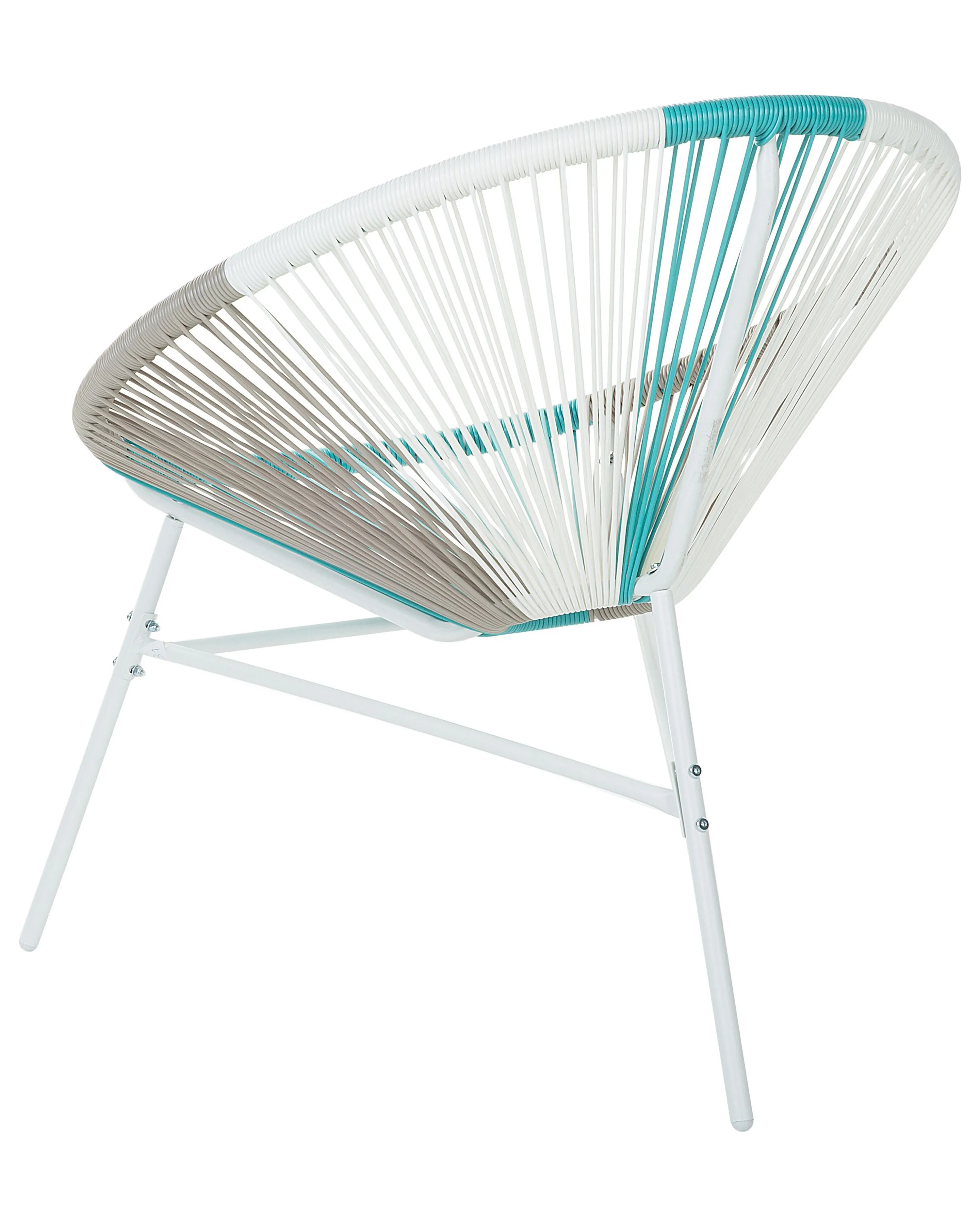 Set van 2 tuinstoelen ACAPULCO PE rotan Wit