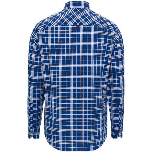 Tommy Jeans - TJM CLSC SMALL CHECK SHIRT Azul
