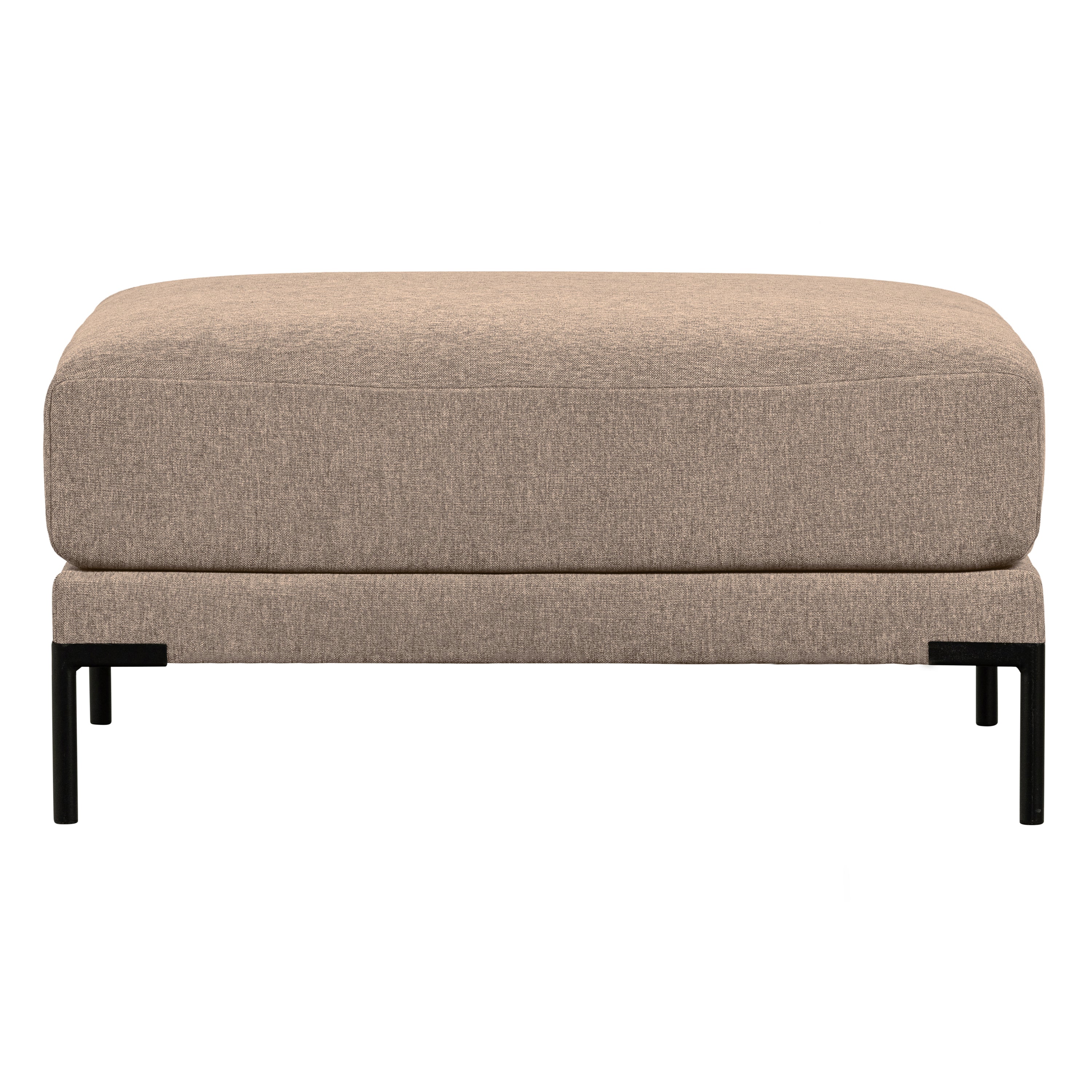 vtwonen Couple Poef - Polyester - Mud Melange - 44x50x100