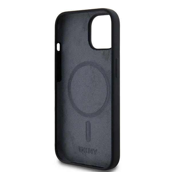 iPhone 15 MagSafe Silikon Hülle Case (DKHMP15SSNYACH) - Schwarz