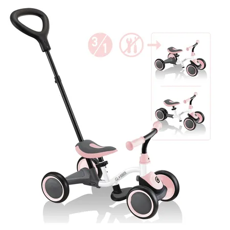 Authentic Sports Globber Learning Bike 3in1 weiß-pastellrosa