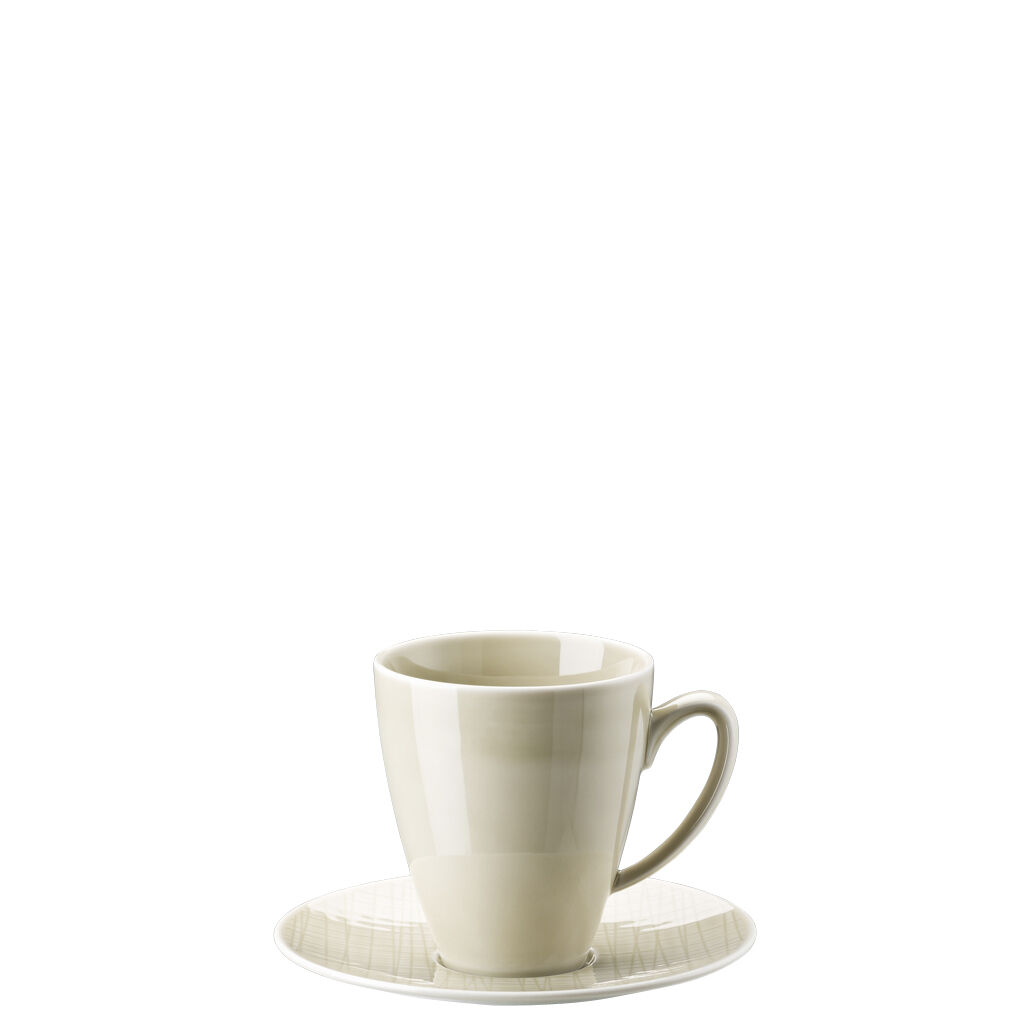 Mesh Colours Cream Becher mit Henkel