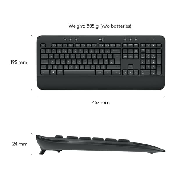 Logitech MK545 tastatur og mus