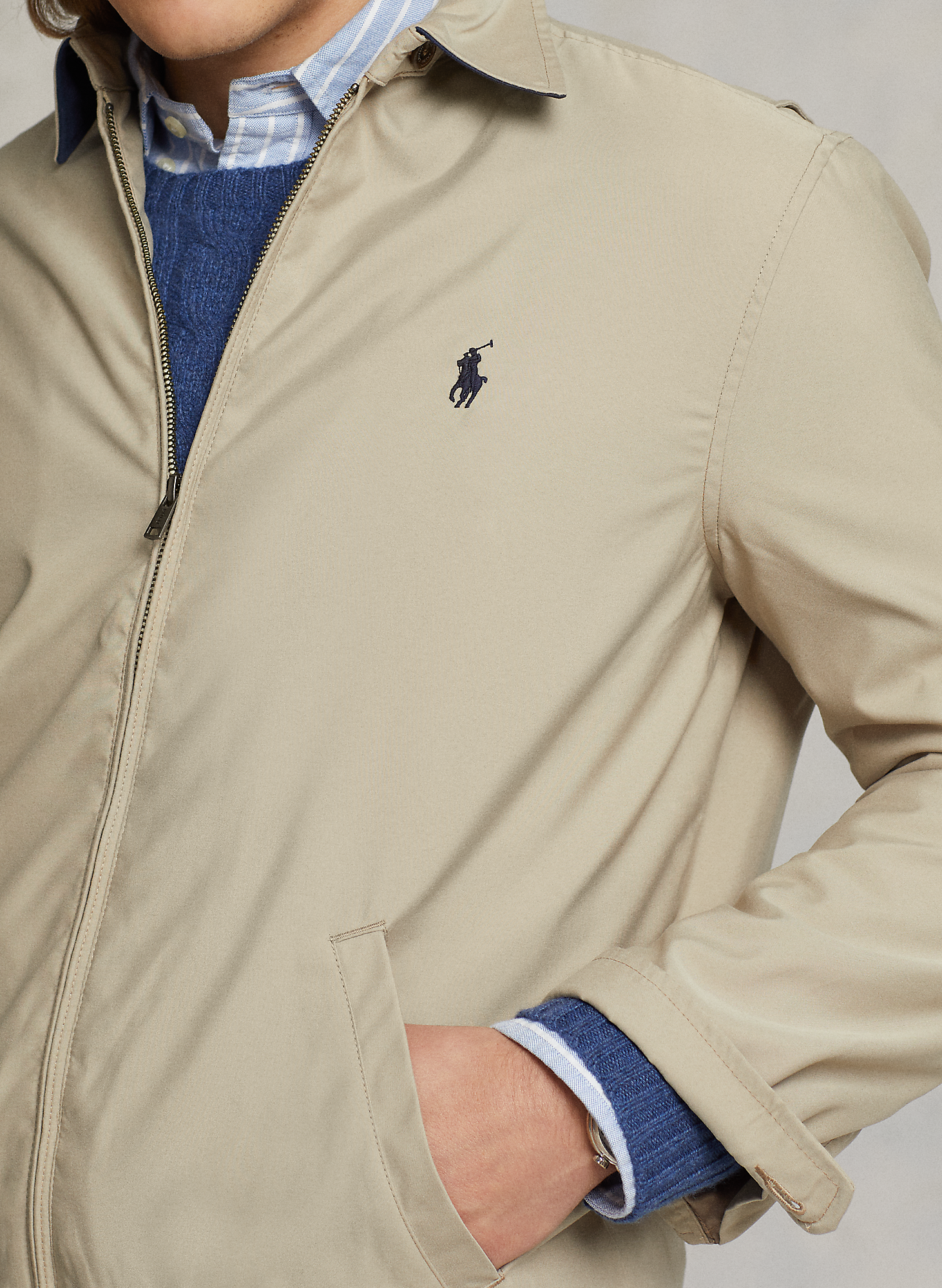 Veste col classique ample | Beige