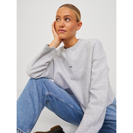 JJXX Abbie Sweatshirt, Light Grey Melange, XS