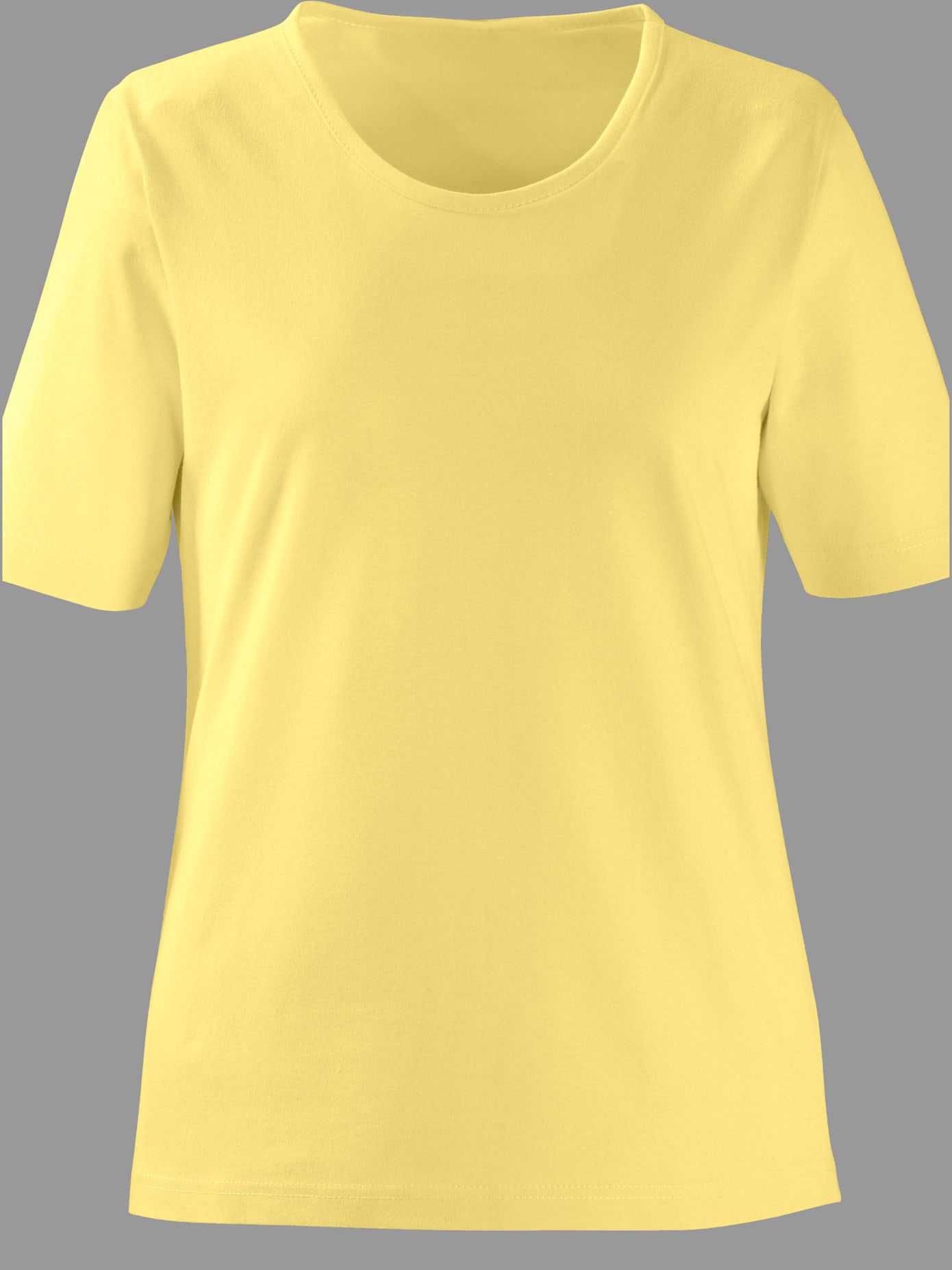 T-shirt à encolure ronde pur coton