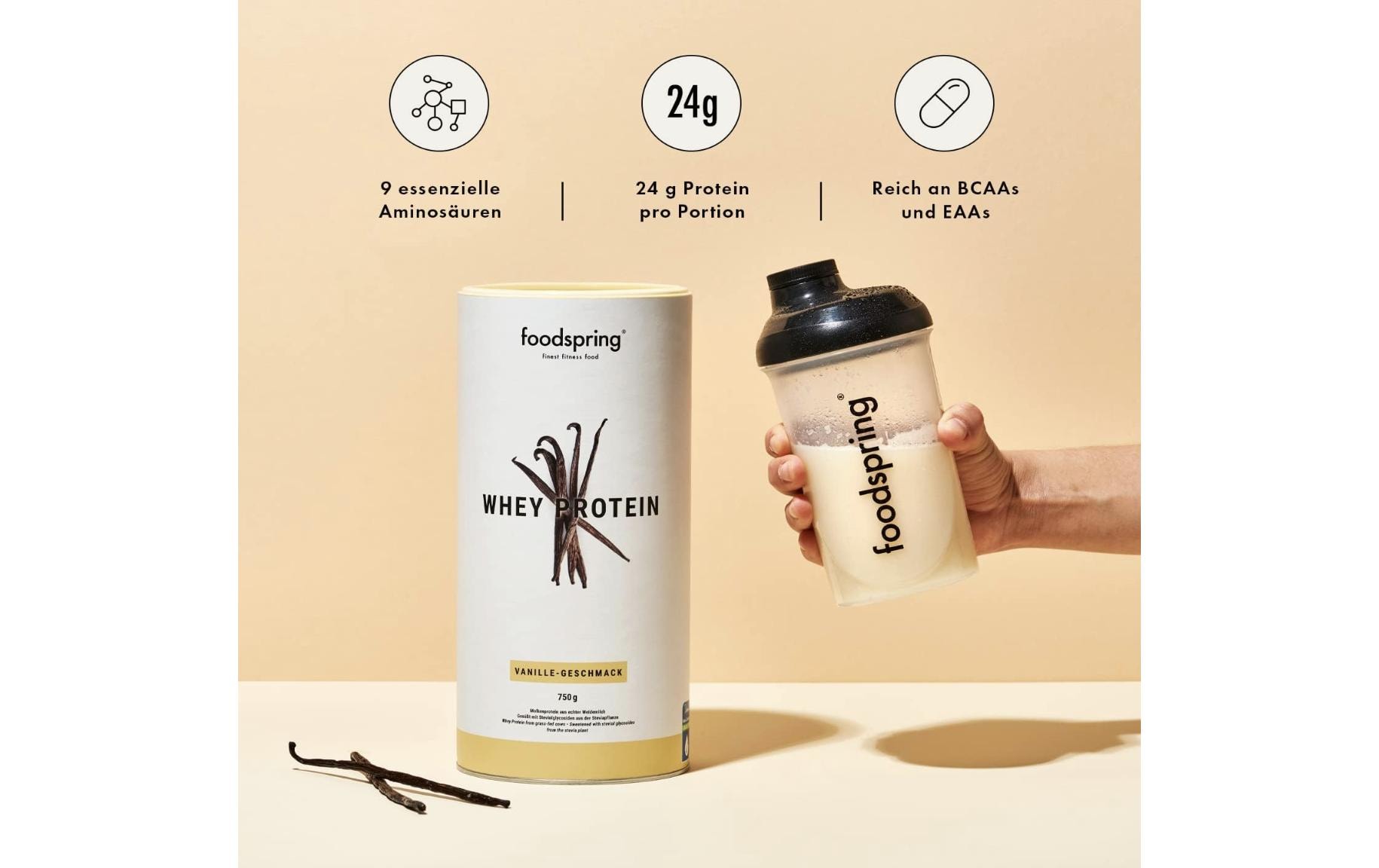 Pulver Whey Protein Vanille 750 gProteingetränk