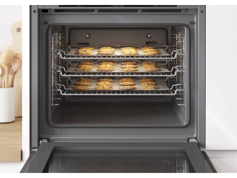 Bosch Einbaubackofen HBG578BS3 Silber, A Einbau-Backofen