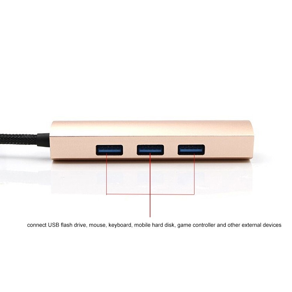 4-fach USB 3.0 Highspeed Aluminium Hub im edlen Design - Schwarz