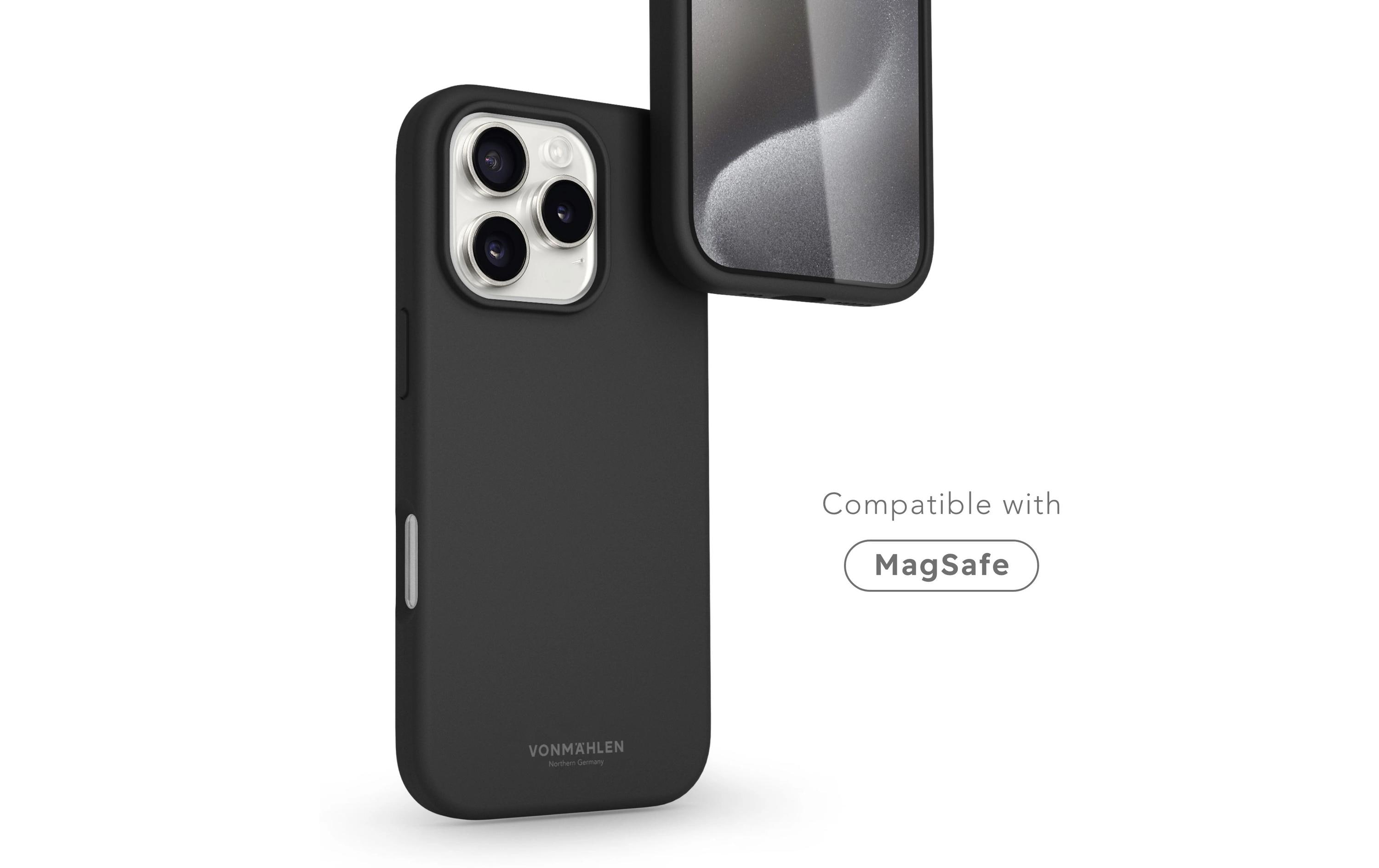 Back Cover Soft Silicone iPhone 16 Pro BlackSilicone Backcover für das Apple iPhone 16 Pro