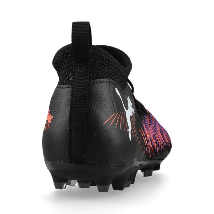 PUMA Future 8 Match MG Unlimited - Noir/Blanc/Glowing Red Enfant