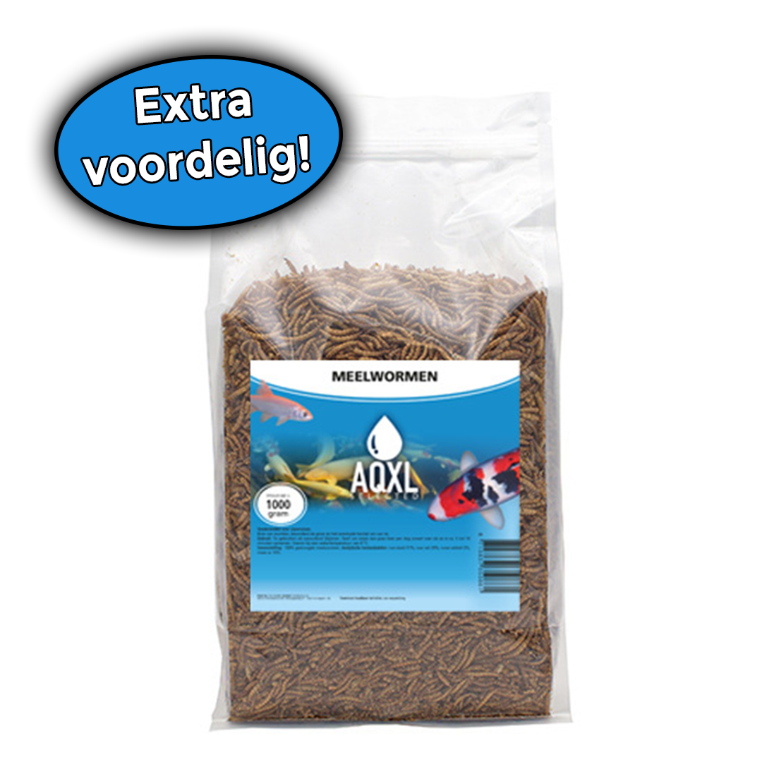 AQXL Selected Meelwormen visvoer L 1kg | Vijver