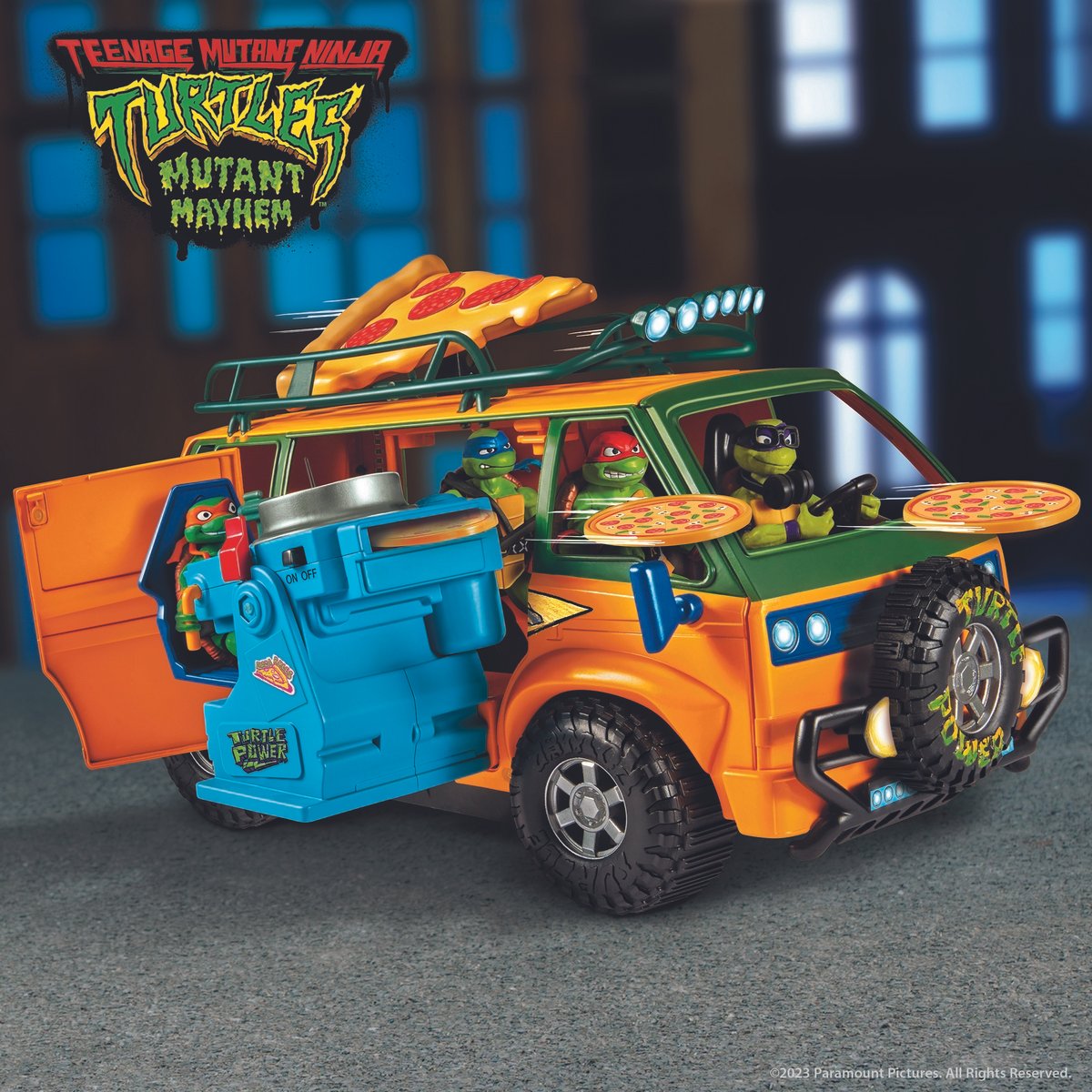 Camion pizza de combat Tortues Ninja