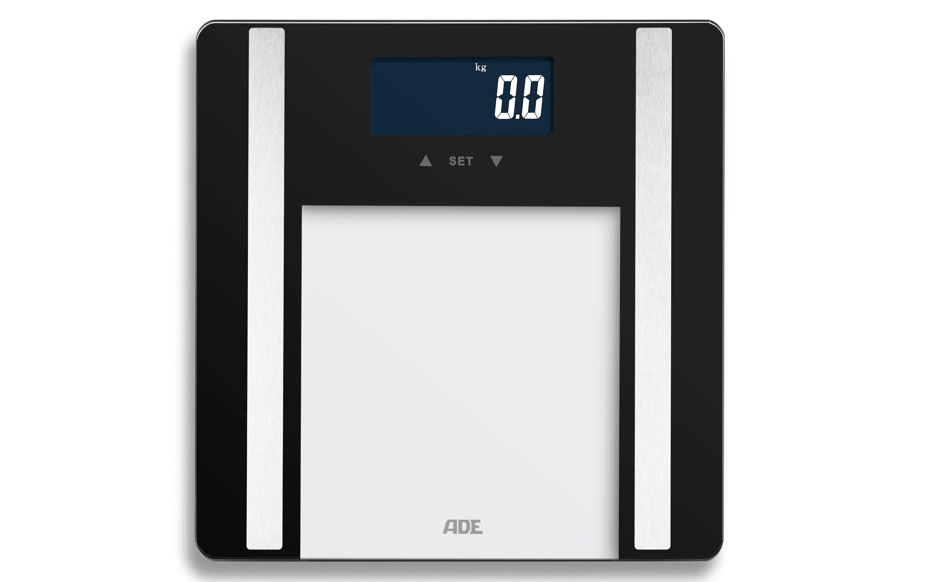 Körperanalysewaage Ines SchwarzDigitale Körperfettwaage bis 200 kg