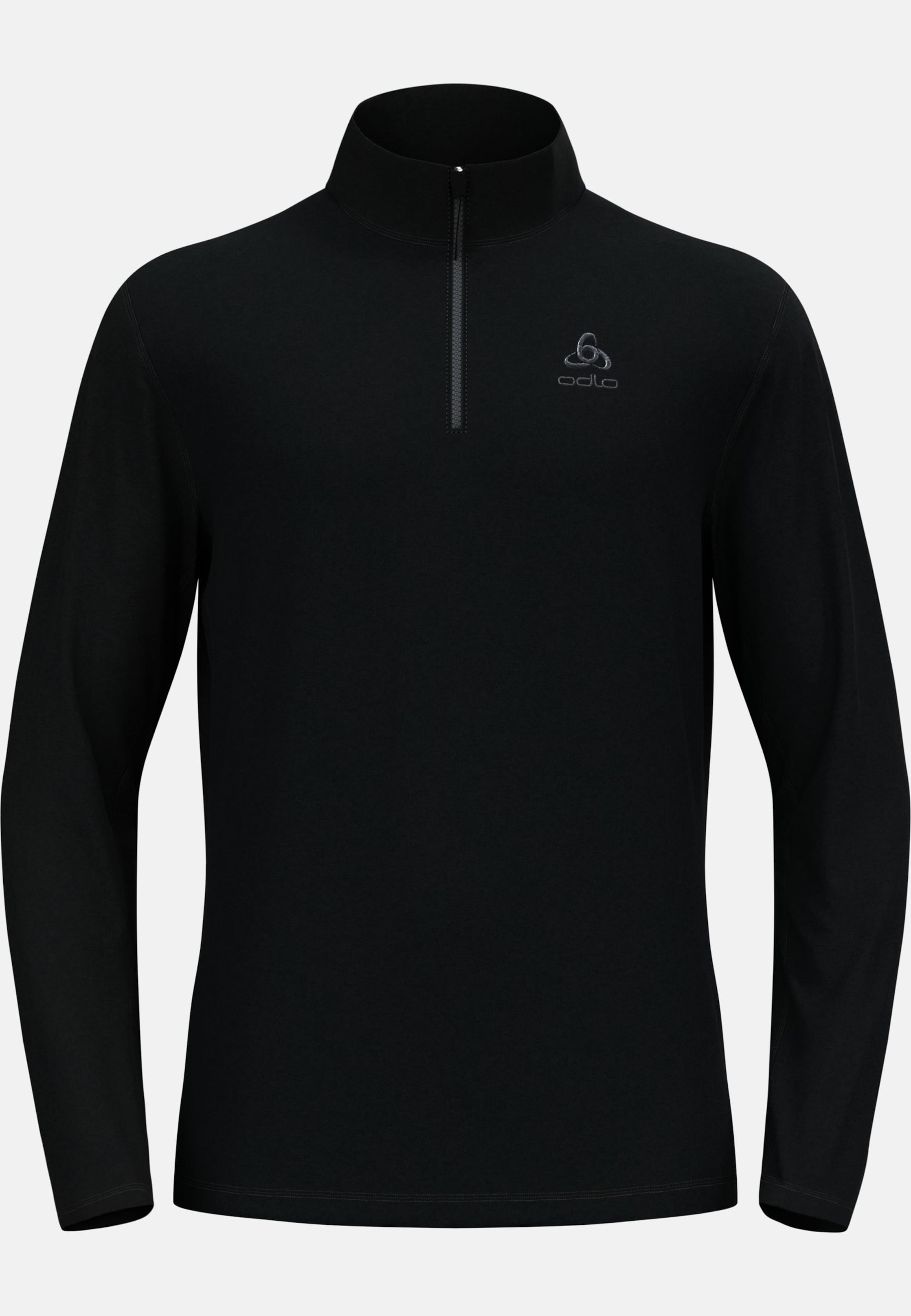 Berra Mid Layer mit Halbreissverschluss in black