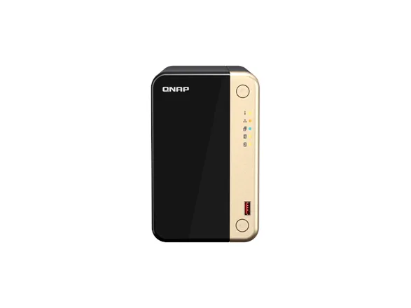 QNAP TS-264 - NAS-server - 2 bays - SATA 6Gb/s - RAID 0, 1, 5, 6, 10, 50, JBOD, 60 - RAM 8 GB - 2.5 Gigabit Ethernet - iSCSI support
