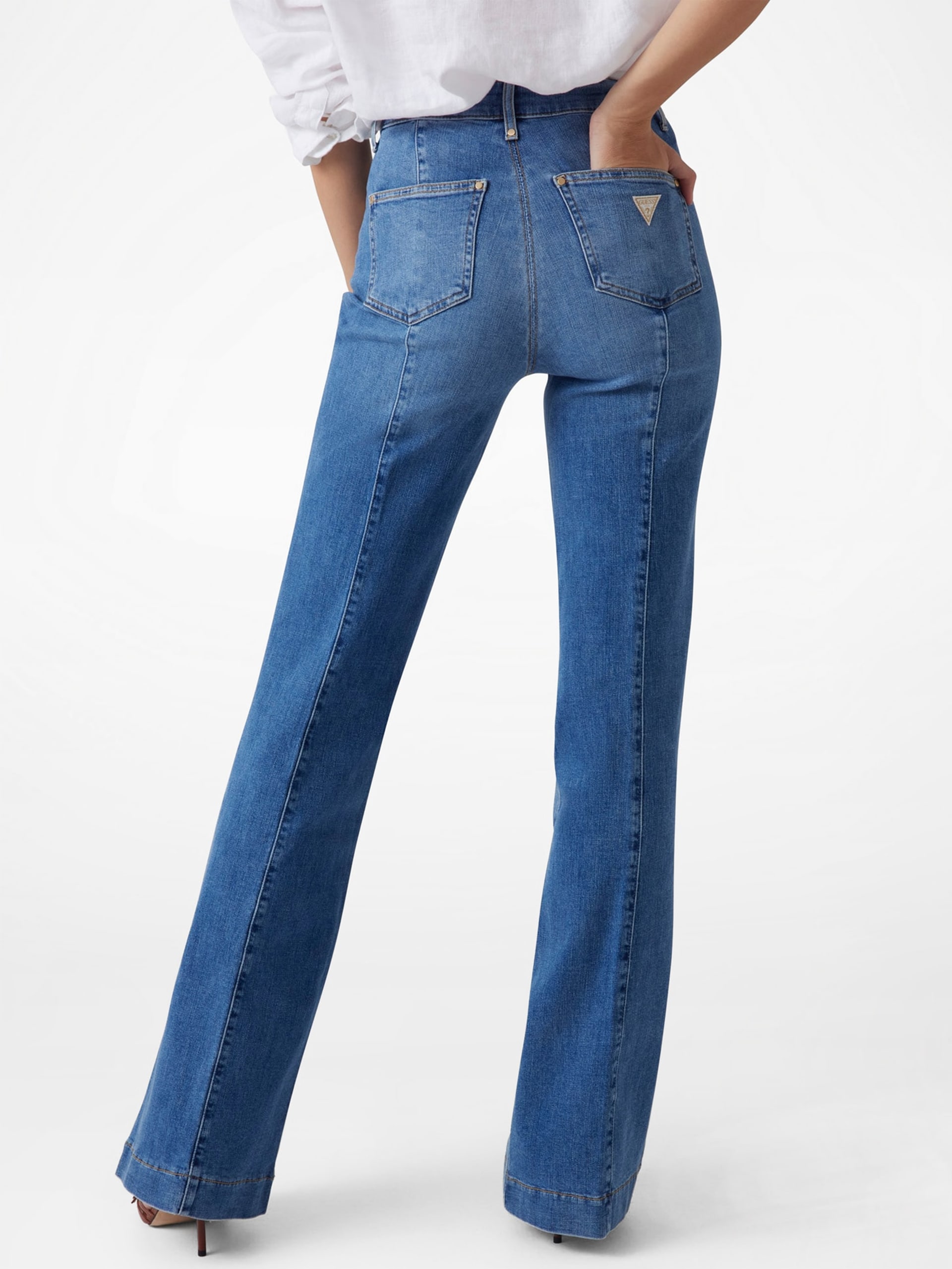 Calça jeans boca de sino Eco Faye Sailor