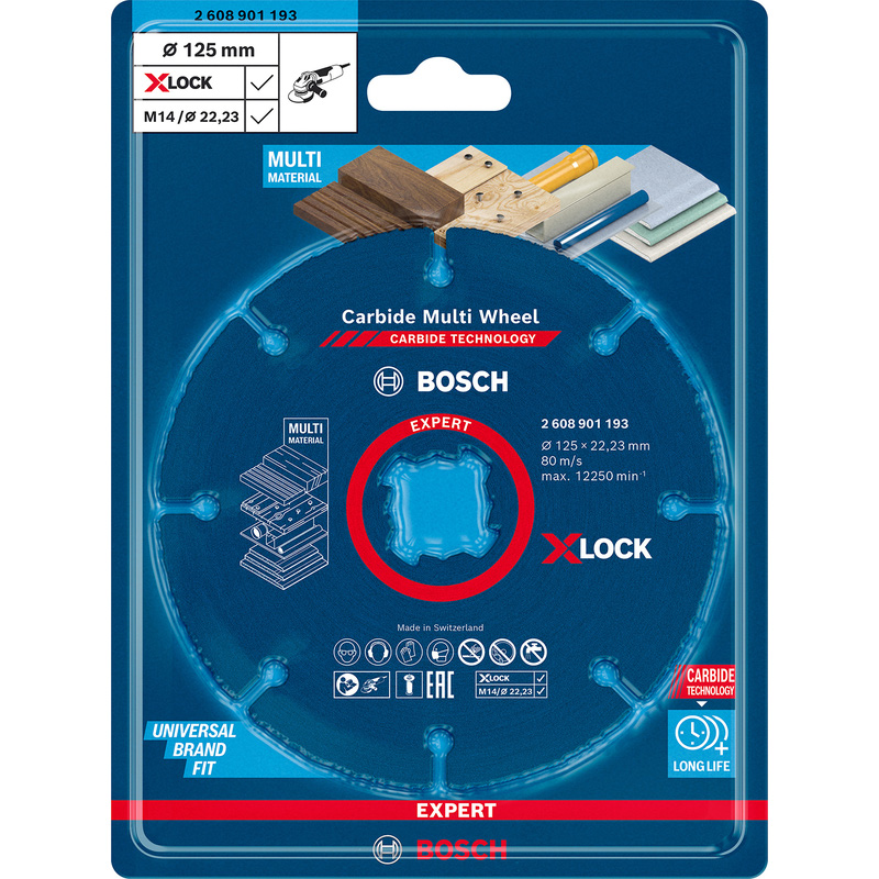 Bosch EXPERT Carbide Multi Wheel 125mm X-Lock