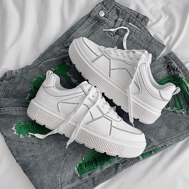 Tanzanite - Platform Paneel Sneakers