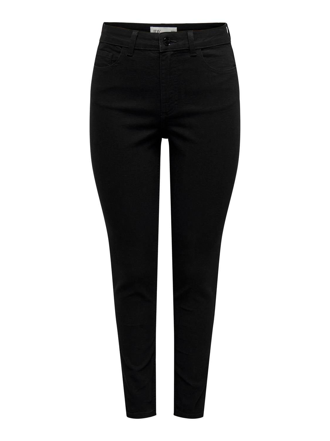 JDYMOON Hohe Taille Skinny Fit Jeans Black Denim