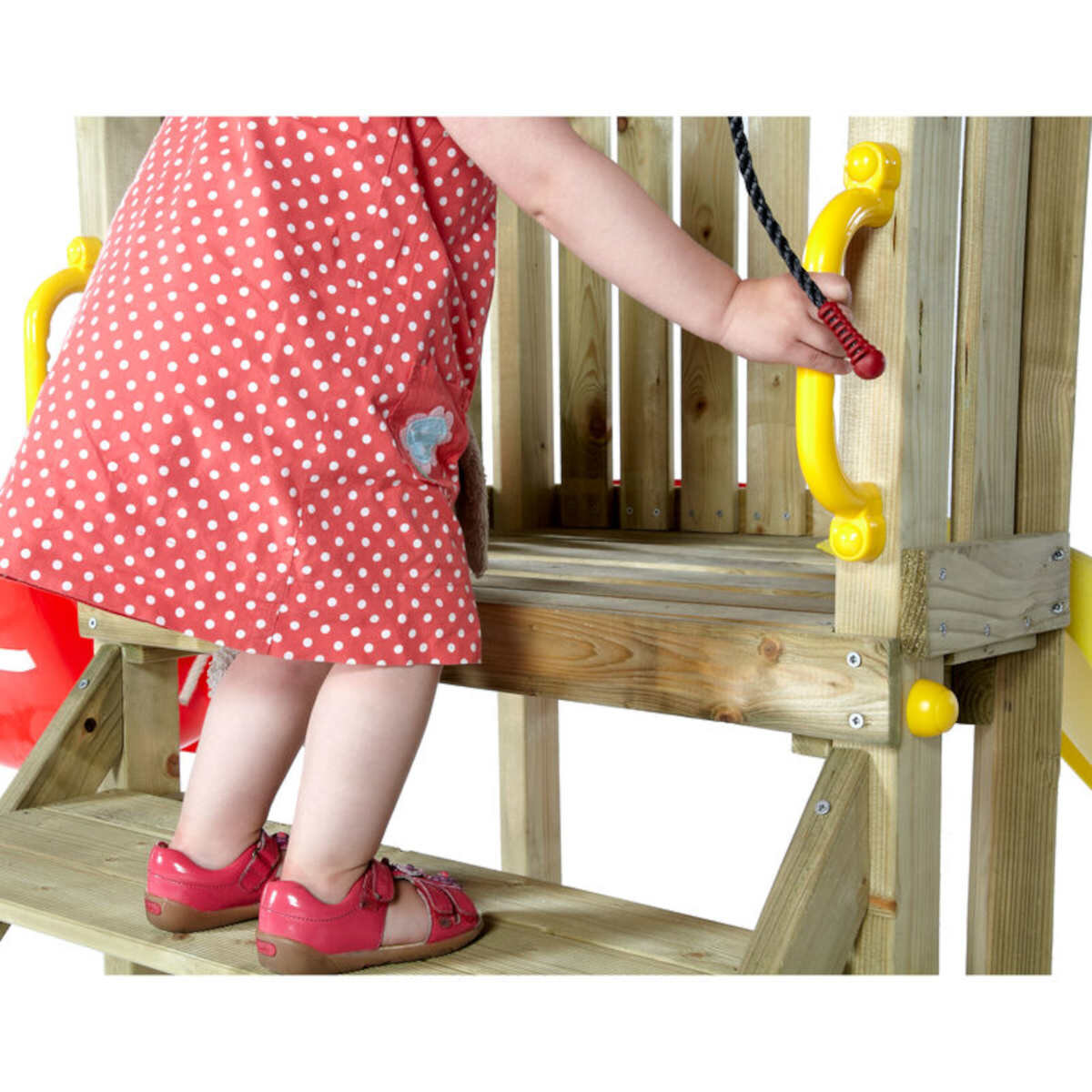 Authentic Sports & Toys Authentic Sports Plum Holz Kleinkinder Turm mit Babyschaukel