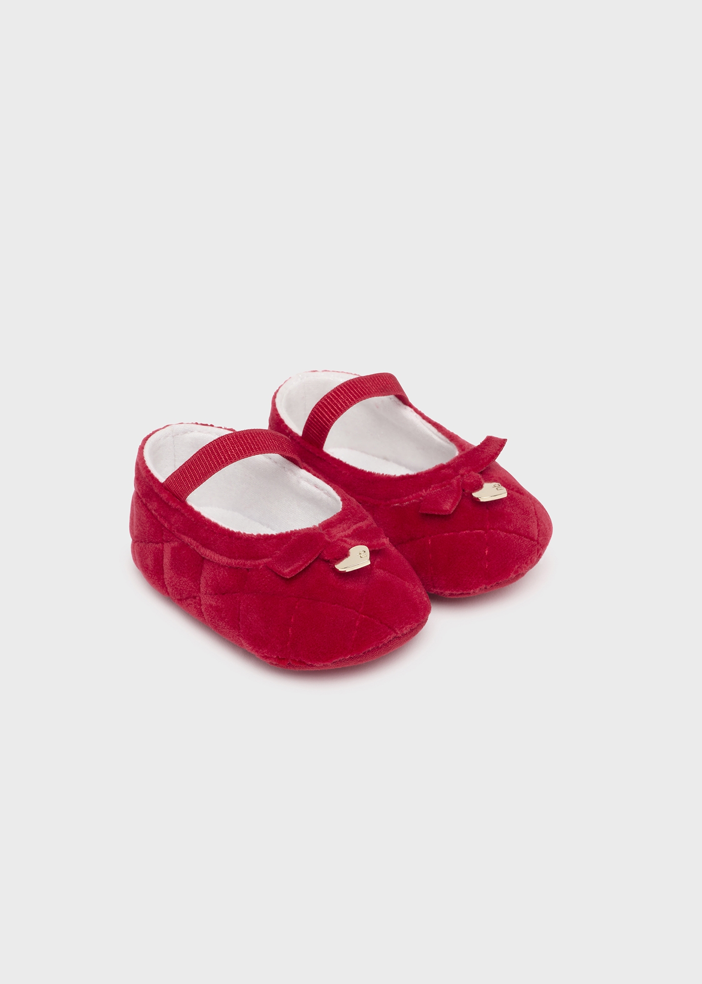 Sapatos Mary Jane de veludo para recém-nascidos