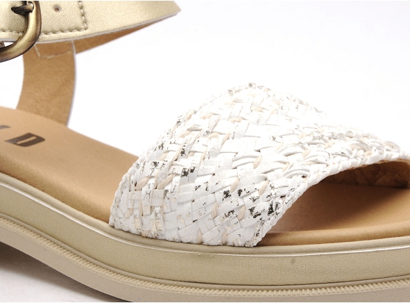 Minka nu pieds plats femme iggy blanc
