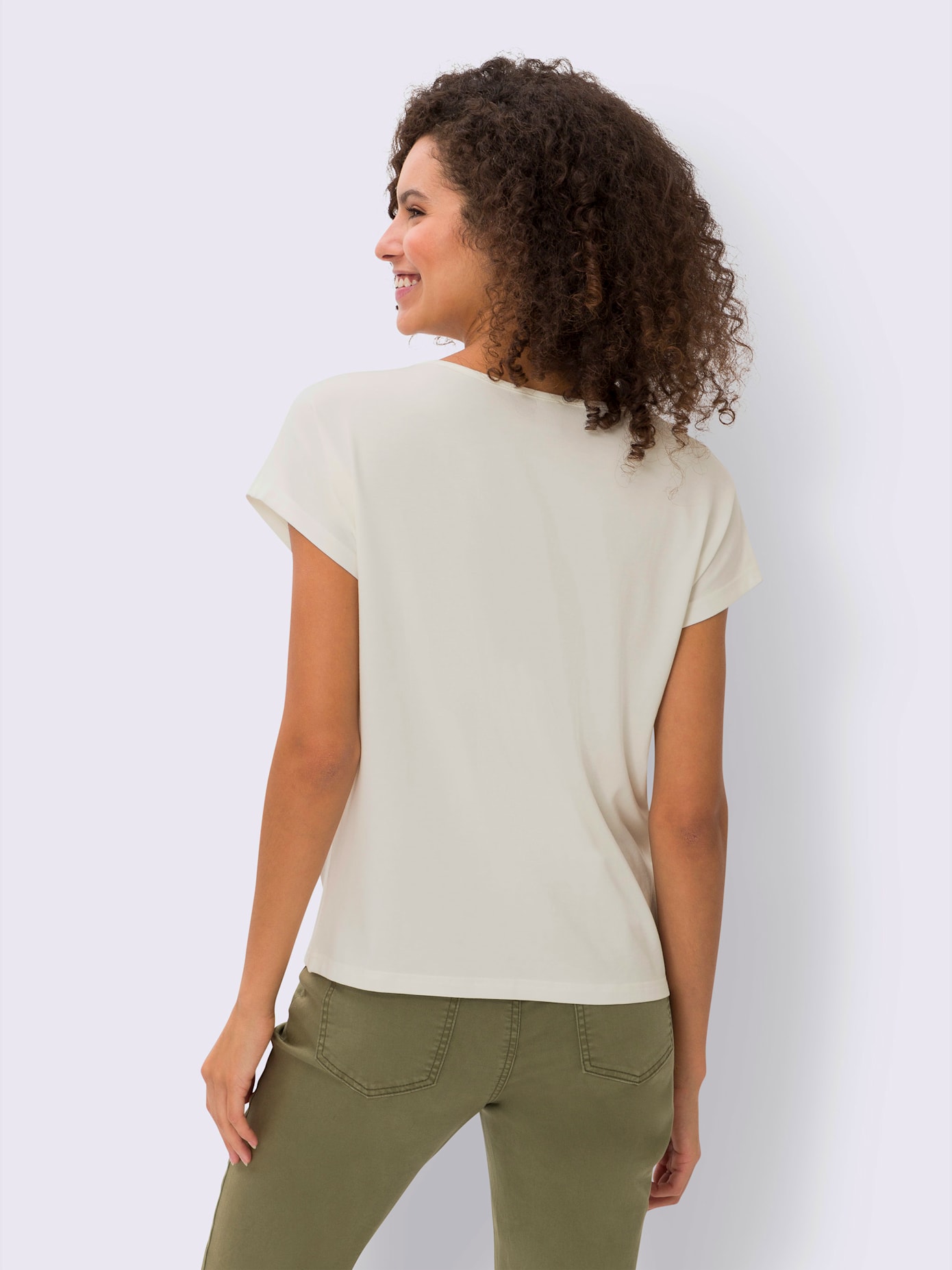 T-shirt imprimé floral devant