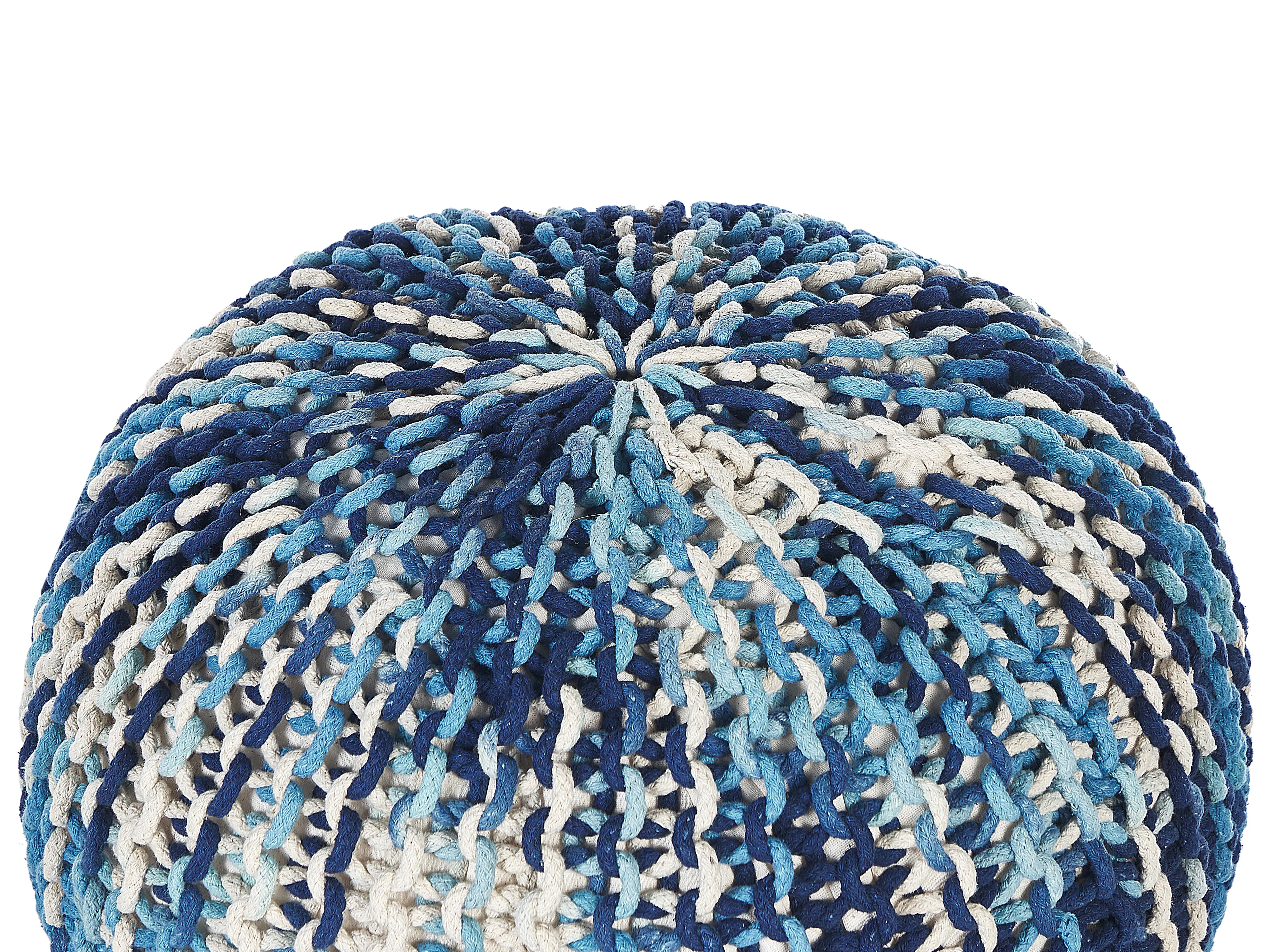 Poef CONRAD Katoen Blauw
