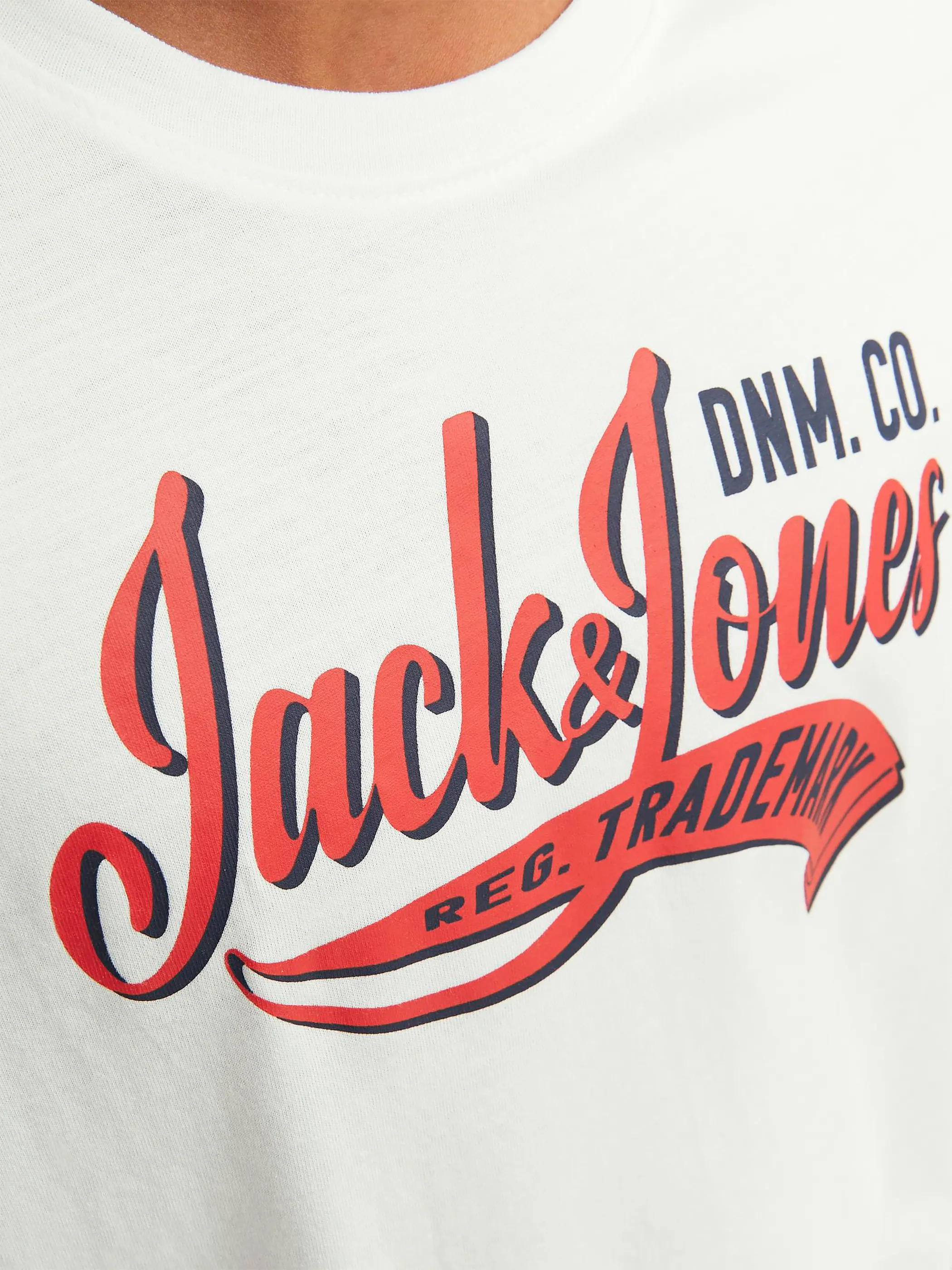 Jack&Jones JJELOGO TEE SS NECK 2 Shirt