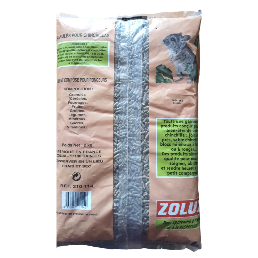 Granulés composé 2 kg pour chinchillas