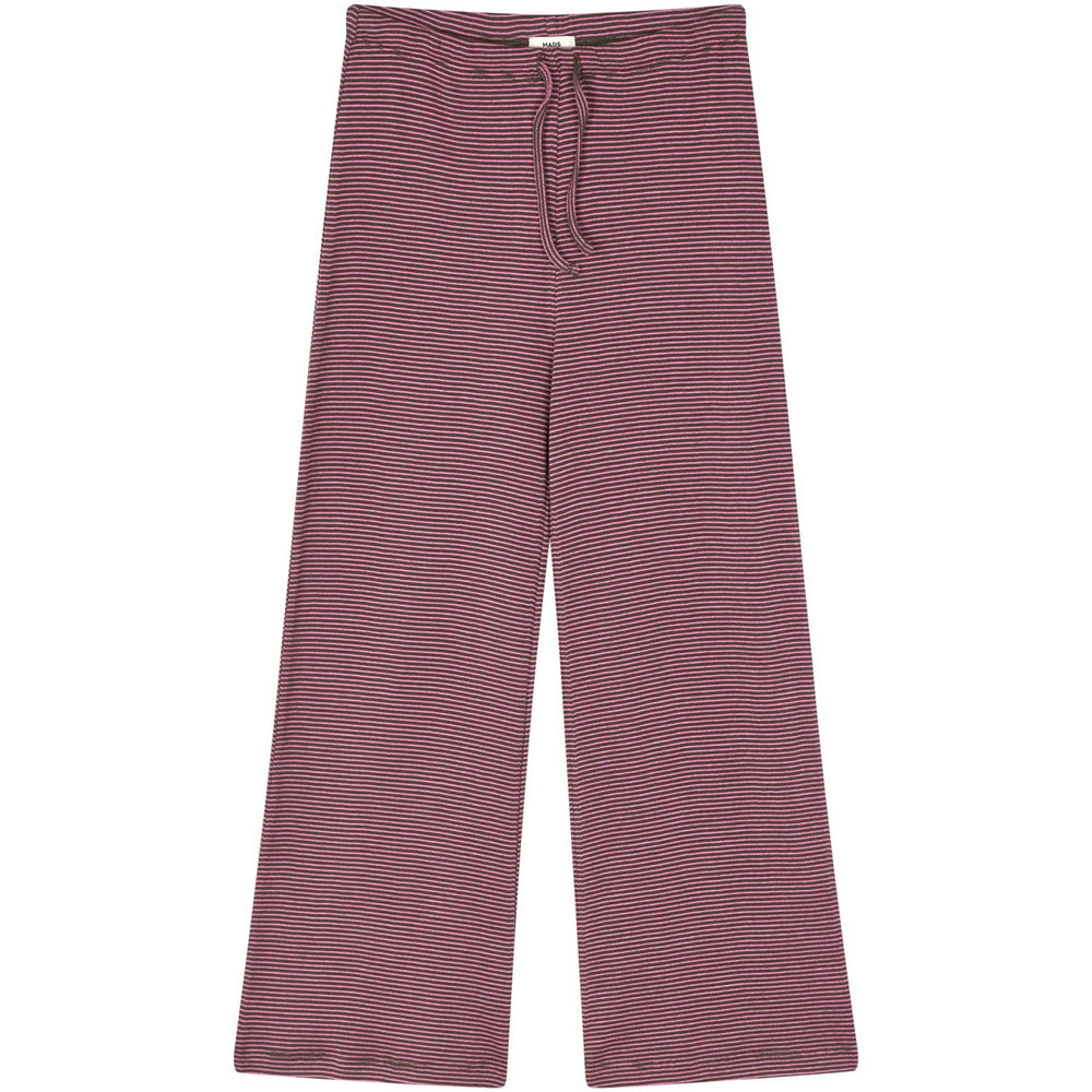 Køb Mads Nørgaard Rosin/Carmine Rose 2x2 Cotton Stripe Verona Bukser