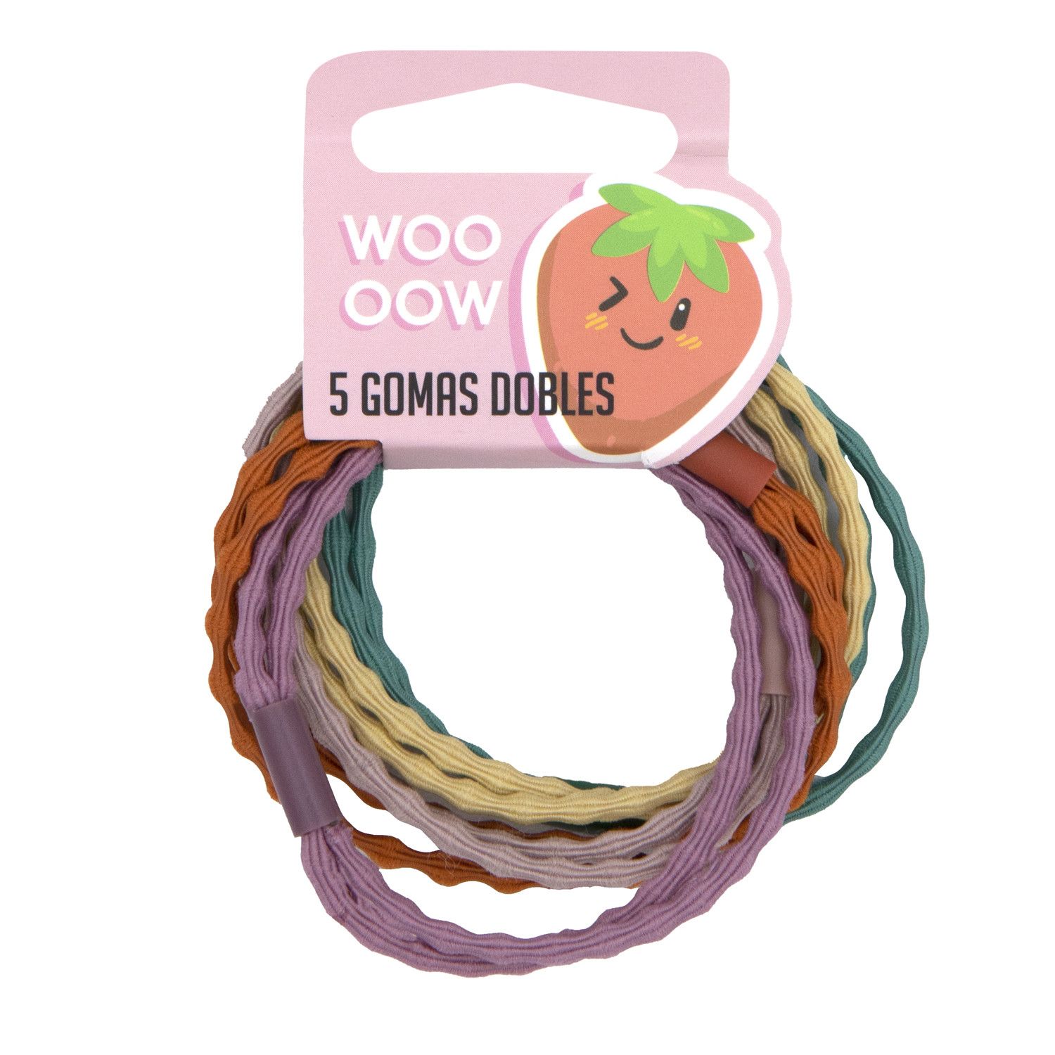 Set 5 Gomas Dobles Onduladas Complementos para el cabello