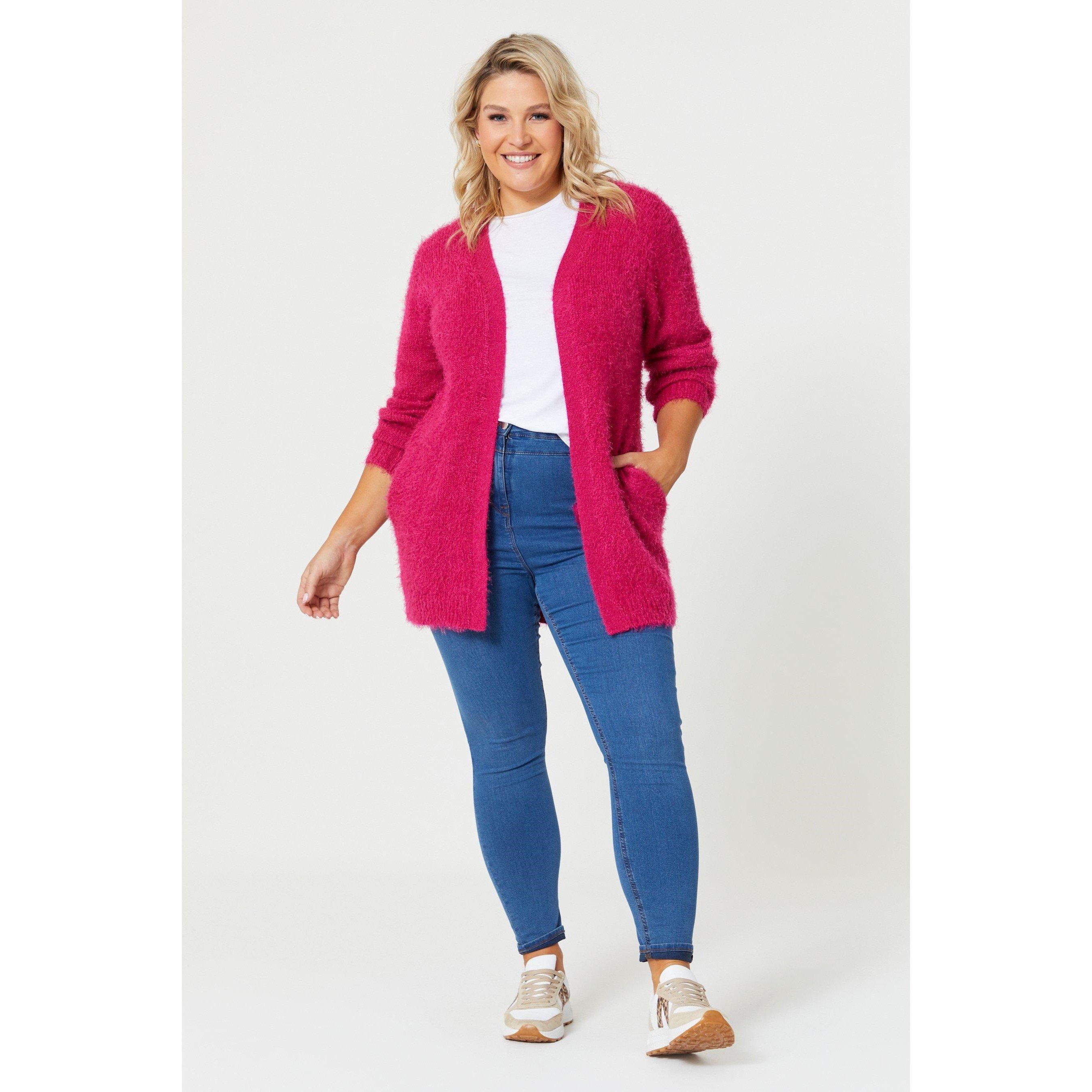 Be You Ladies Fluffy Knit Cardigan