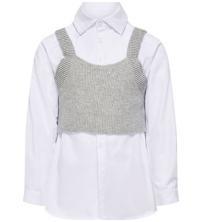 Kids Only Hemd/Top - KogZoe - Strick - Cloud Tänzer/Light Grey