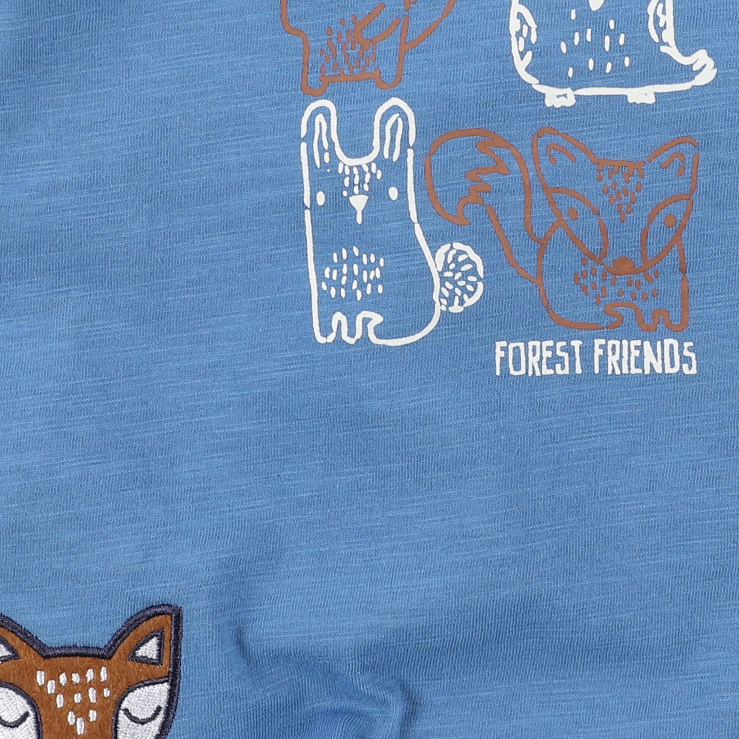 Baby Jungen Longsleeve mit Print und Applikation