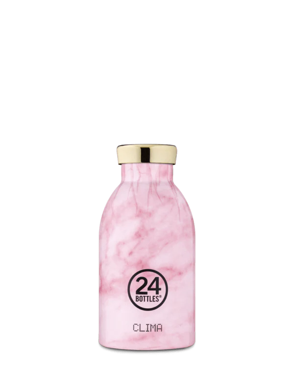 24Bottles  Clima flaske, Pink marble - 330 ml.
