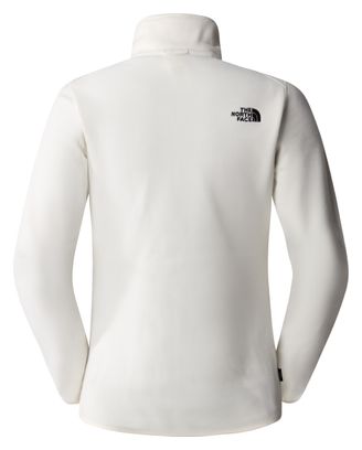 Polaire Femme The North Face 100 Glacier Full Zip Blanc Cassé