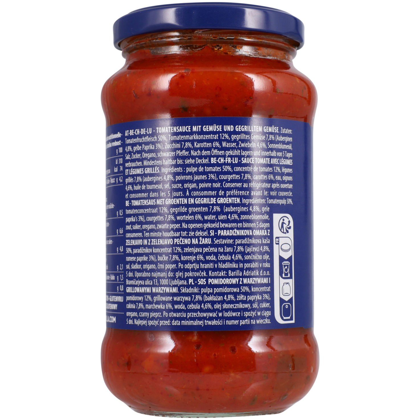 Barilla Tomatensauce Verdure Mediterranee