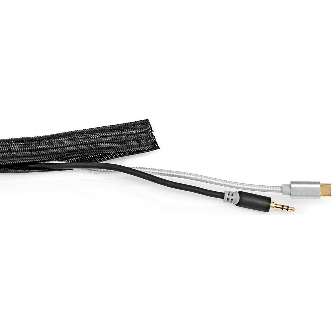 Nedis CMSL0015BK200 kabelsleeve nylon 15 mm 2 meter zwart