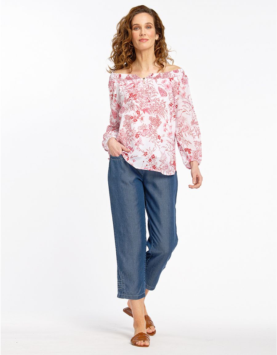 Blouse rouge féminine