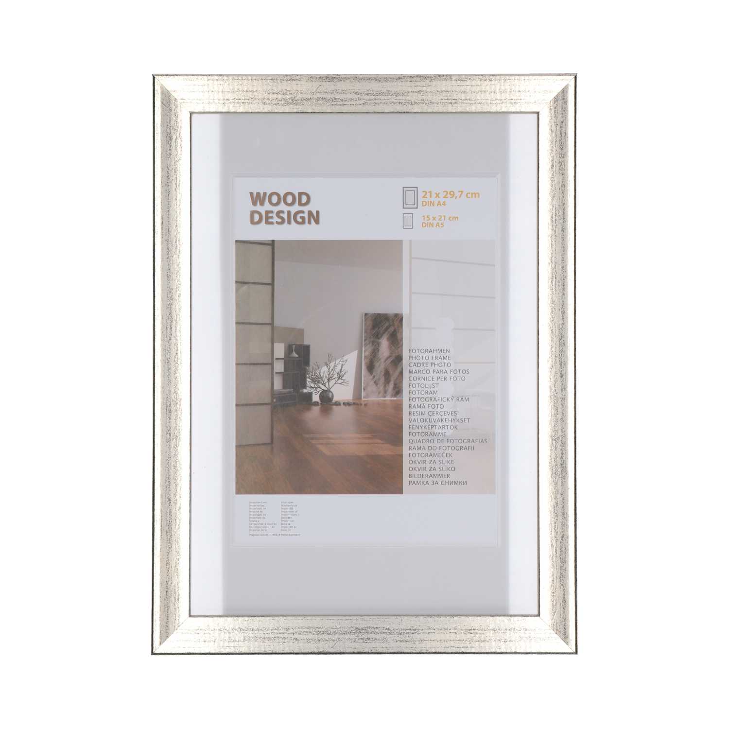 Bilderrahmen Milano aus Holz 21 x 29,7 cm 4fach