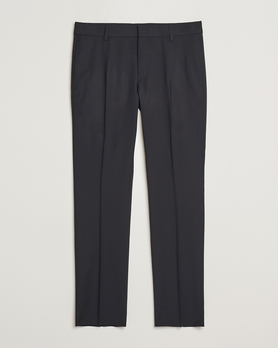 Filippa K Slim Wool Trousers Black