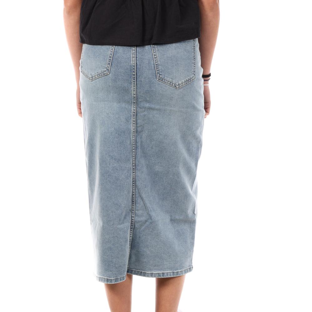 Monday Premium Jupe en Jean Bleu Femme Monday Premium Elephant