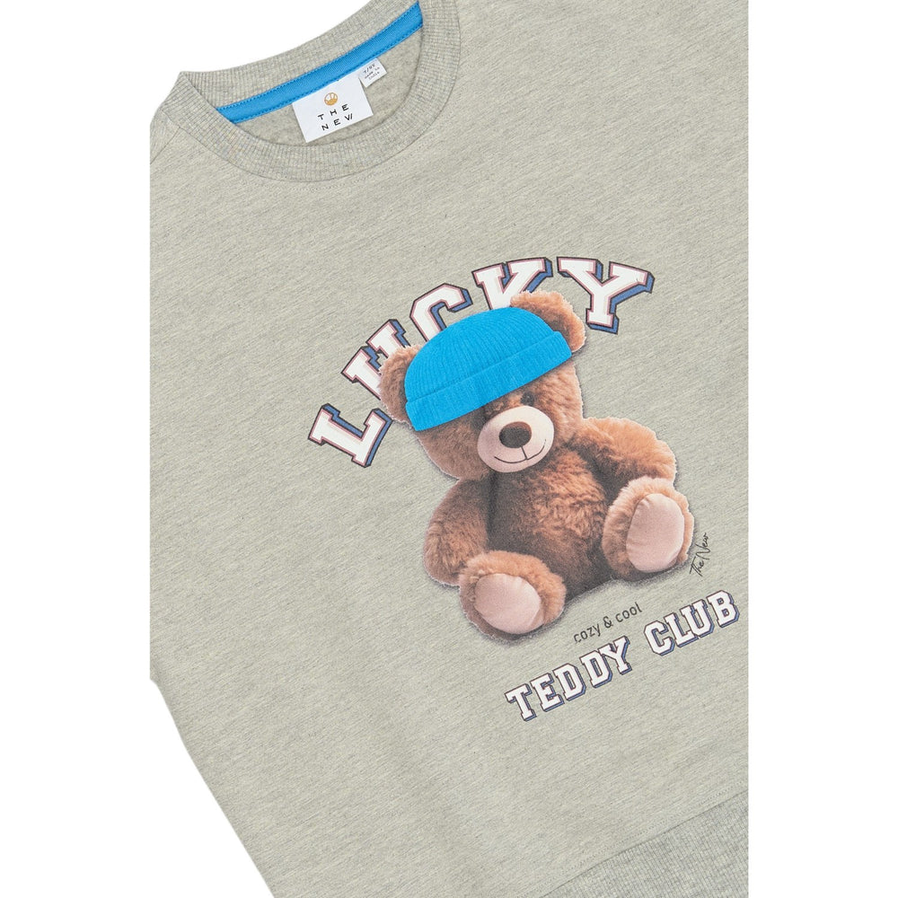 Køb The New Light Grey Melange TNPendra OS Sweatshirt