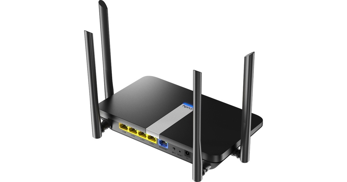 CudyAX1800 Gigabit Wi-Fi 6 Mesh Router  (Zwart, Cudy Mesh)
