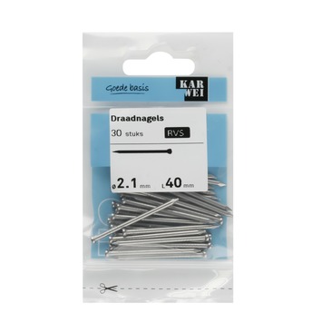 KARWEI spijker rvs 2,1x40 mm (30 stuks)