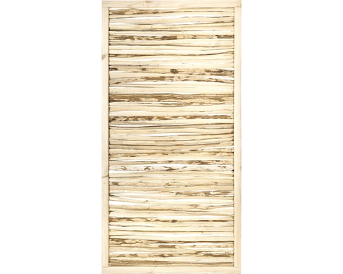 Gespleten hazelnootpaneel met lijst, 90 x 180 cm, naturel