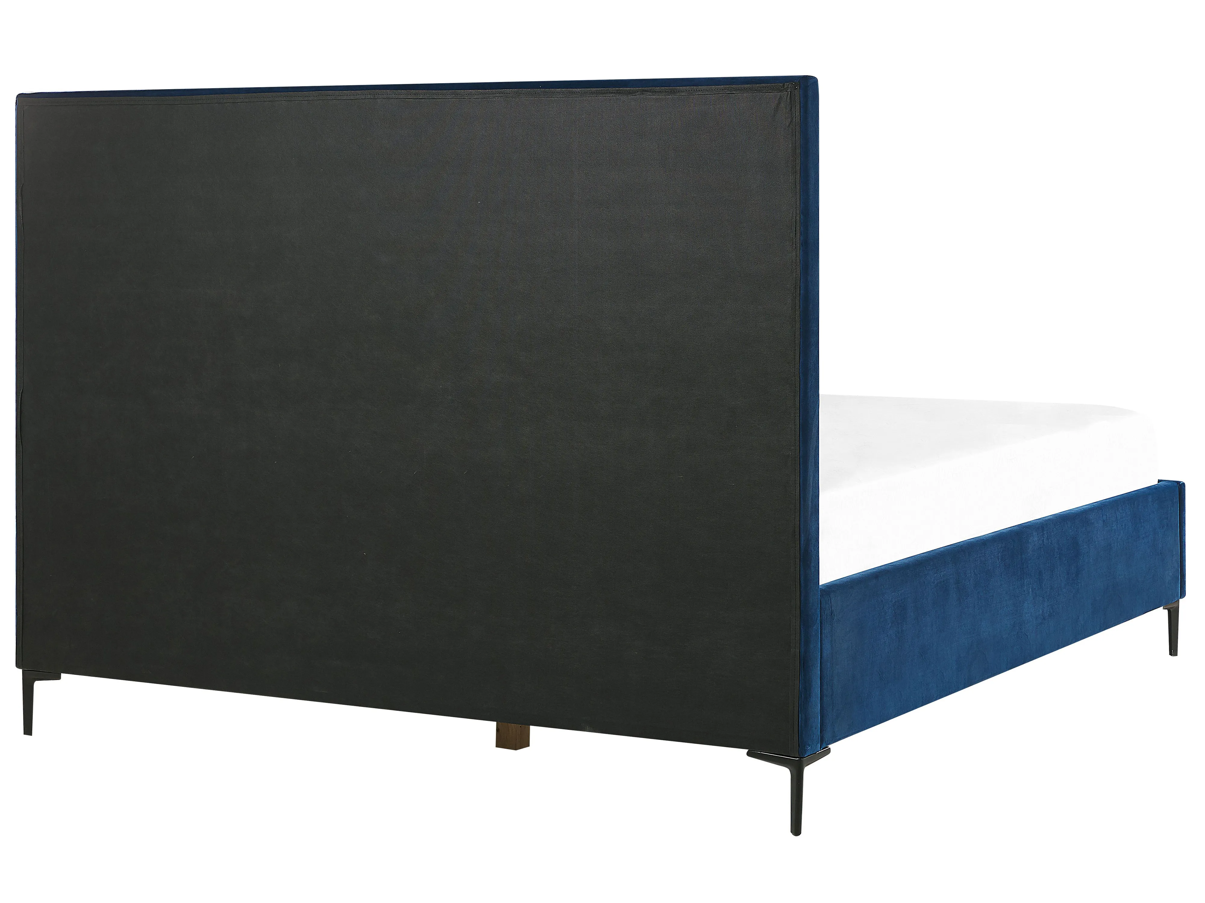 Slaapkamerset Fluweel SEZANNE 180 x 200 cm Marineblauw